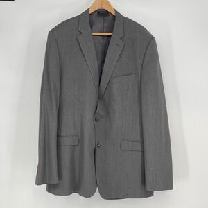 Lauren‎ Ralph Lauren Slim Fit Gray 100% Wool Blazer Mens 48L Office Work Classic